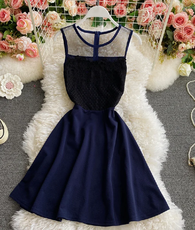 Sale Clearance Cute lace short dress A line dress  880