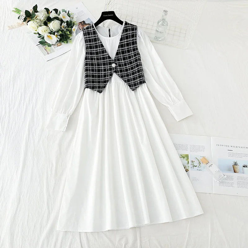 Women's Travel Garments Light luxury dress shows thin Korean fashion light cooked two-piece set  4726
