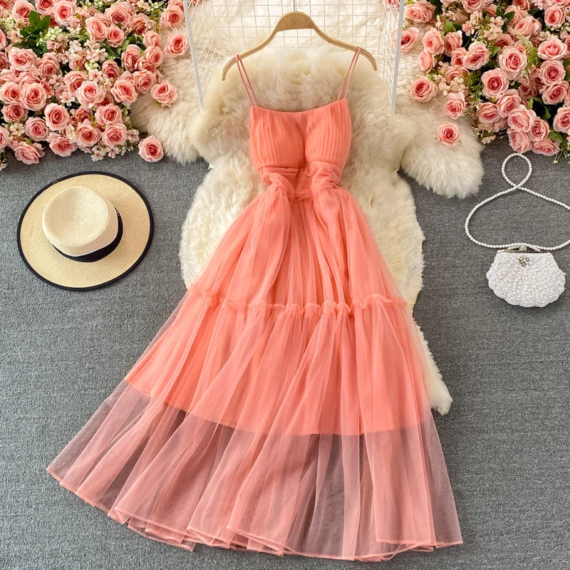 Timeless Women's Clothes Cute tulle A line dress fashion dress  416