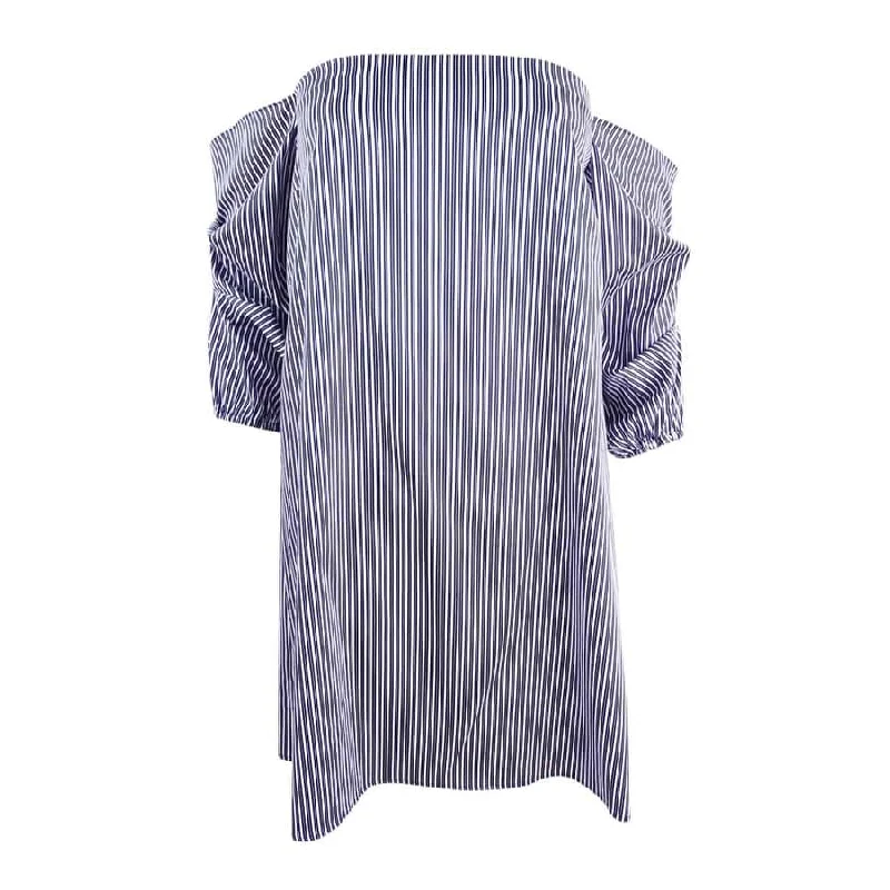 Women's Functional Outdoor Garments CeCe Women's Striped Off-The-Shoulder Dress
