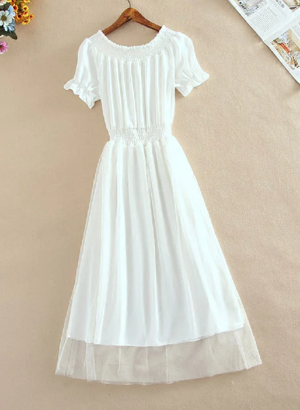 Casual Women's Clothing Online A line chiffon summer dress fashion girl dress  1110