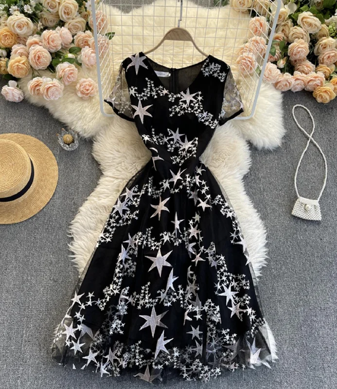 Sale On Sale Black A line short dress fashion dress  750