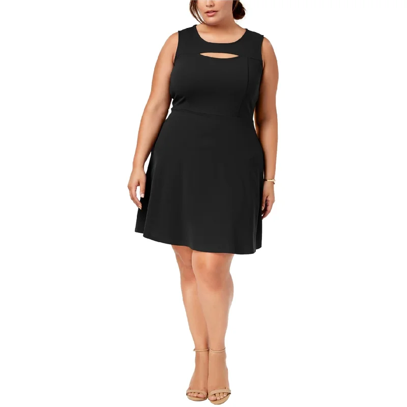 Women's Trendy Casual Outfit Fox & Royal Womens Peek-A-Boo A-Line Dress