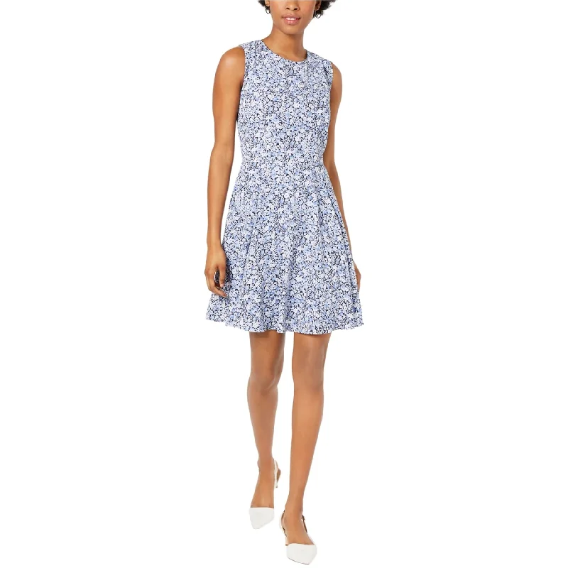 Fashion-forward Women's Wear maison Jules Womens Border Print Fit & Flare Dress, Blue, 10