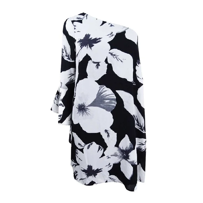 Weekend Sale CeCe Women's Floral-Print One-Shoulder Dress