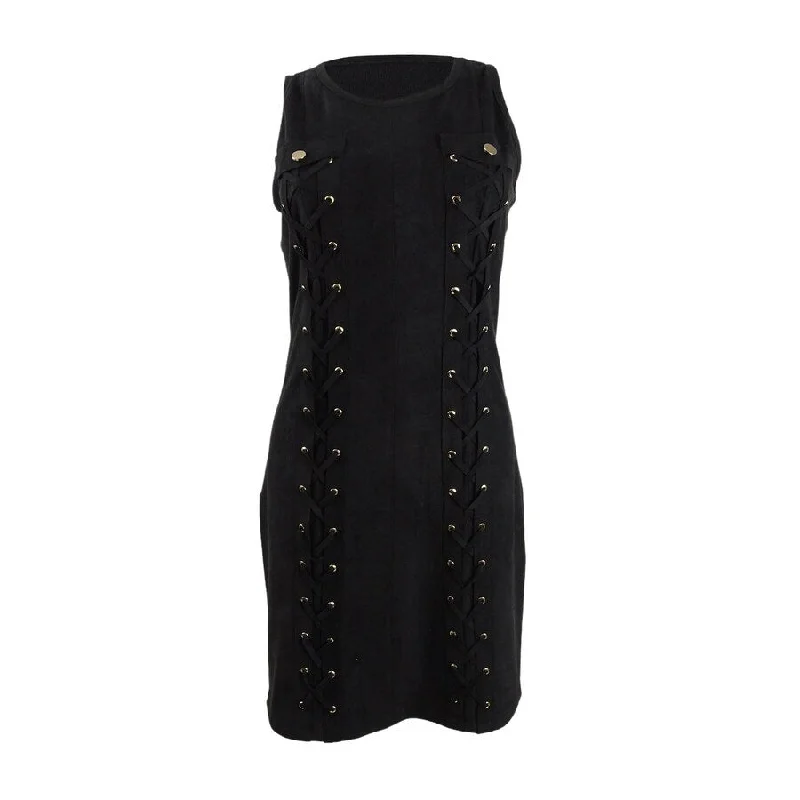 Fashionable Women's Clothes INC International Concepts Women's Lace-Up Faux-Suede Dress