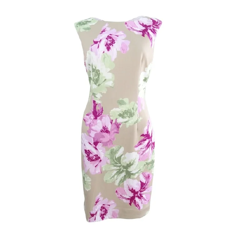 New Arrival Discount Tahari ASL Women's Floral-Print Scuba Sheath Dress