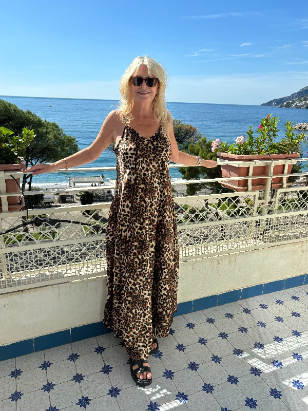 Designer Women's Fashion Online Florentine Maxi Dress Leopard