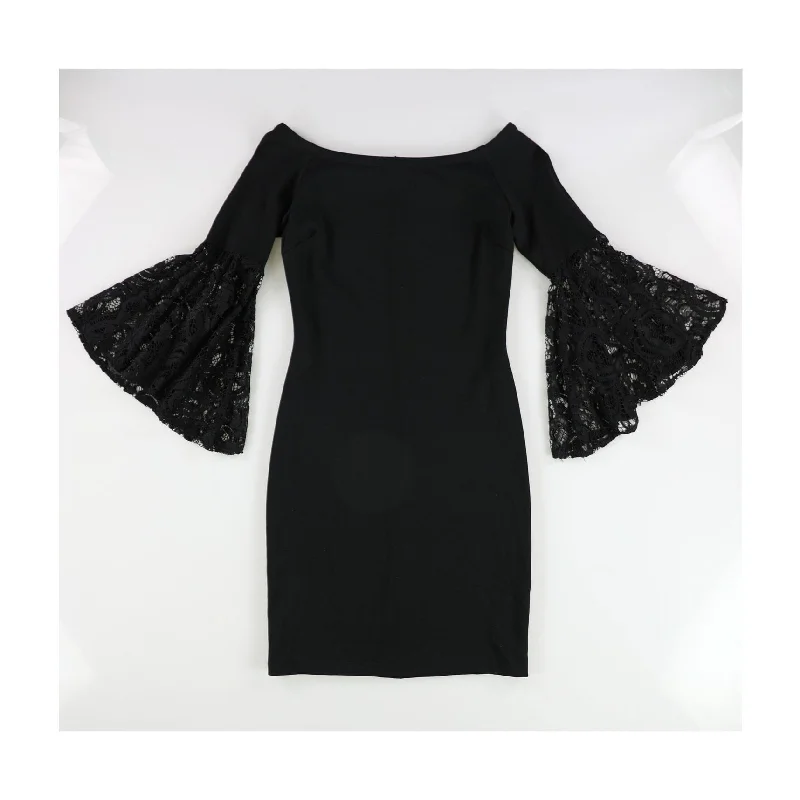 Women's Professional Garments Bar Iii Womens Lace-Sleeve Sheath Dress