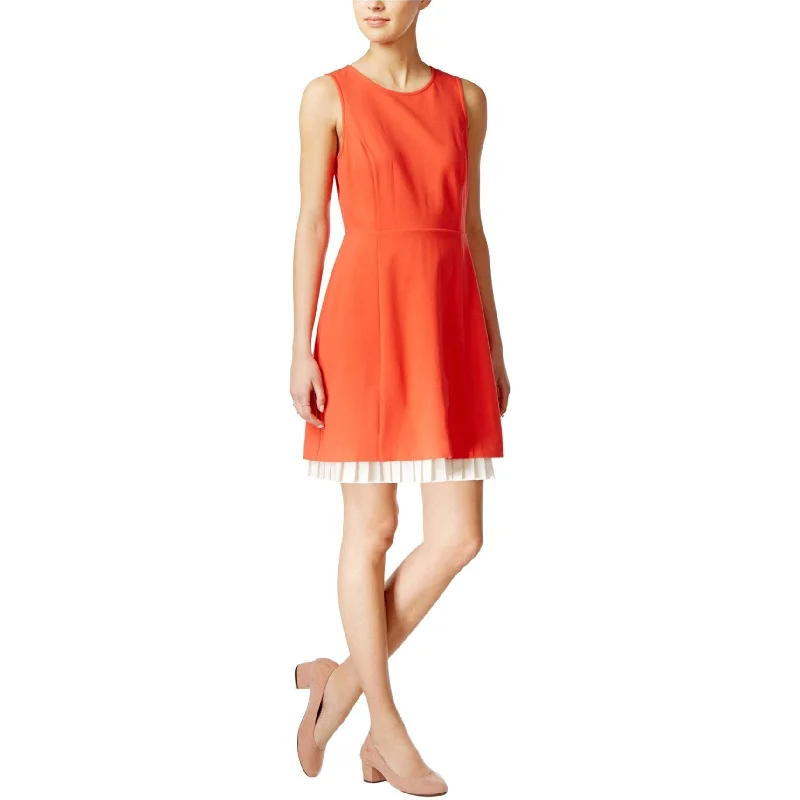 Unique Women's Fashion Pieces Maison Jules Womens Pleated A-Line Dress