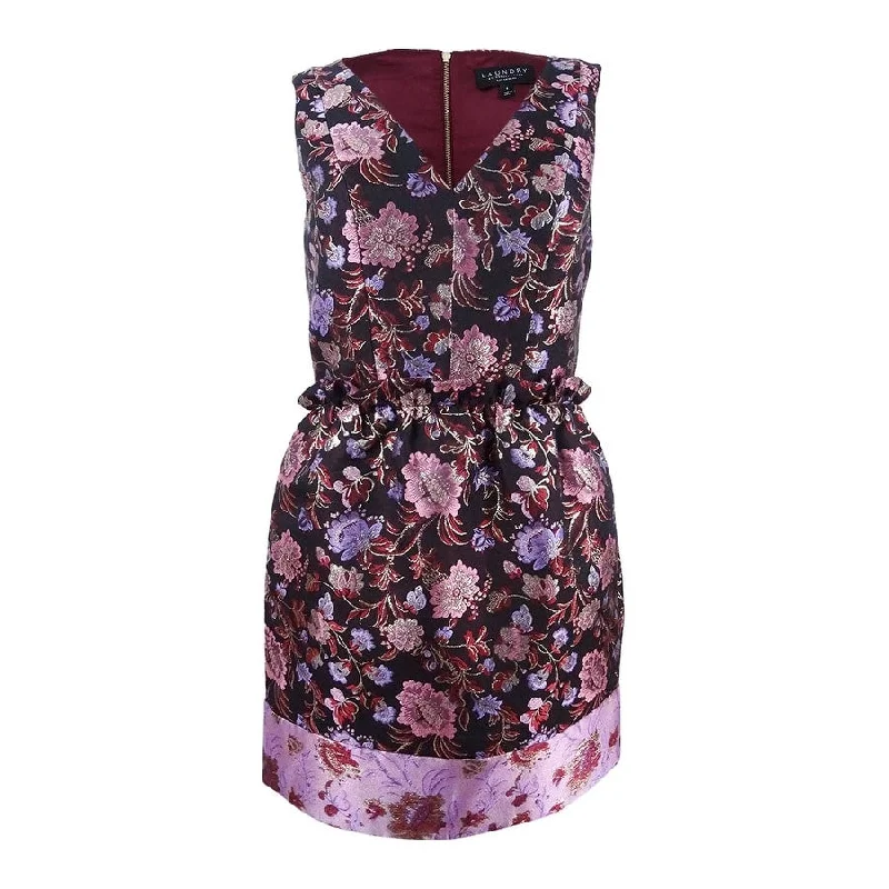 Women's Stylish Outdoor Outfit Laundry by Shelli Segal Women's Printed Jacquard Sheath Dress