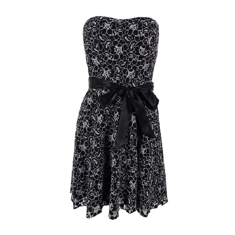 Affordable Luxury Women's Garments Speechless Juniors' Strapless Lace Dress