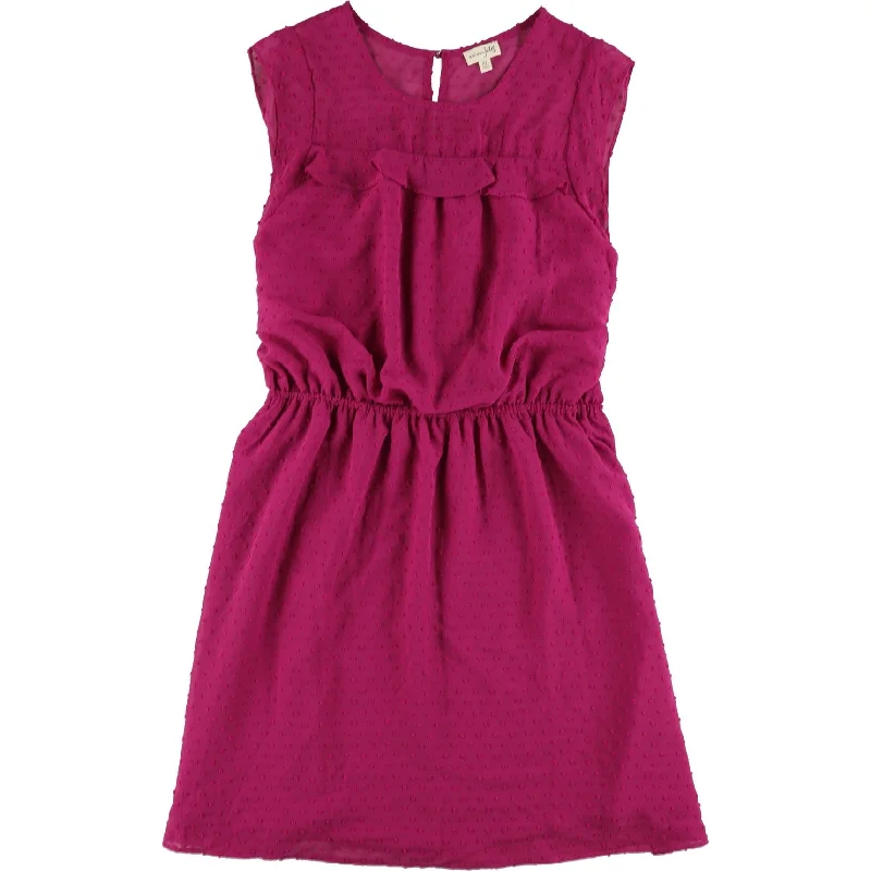 Charming Women's Outfit For Special Occasions maison Jules Womens Swiss-Dot Fit & Flare Dress, Pink, X-Large