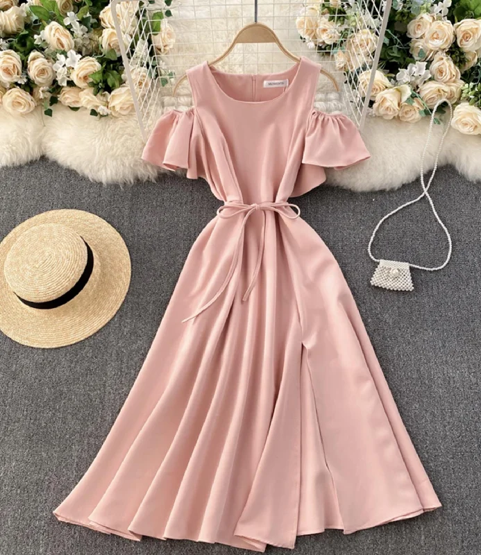 Urban Femme Streetwear Cute A line short dress fahsion dress  651