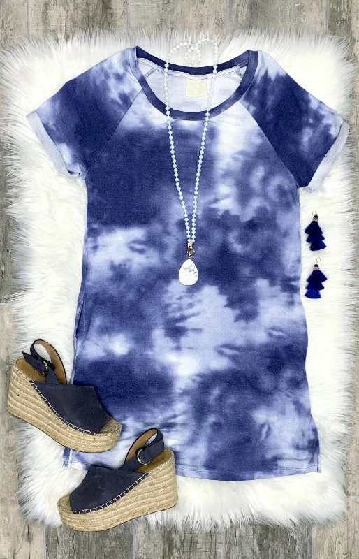 Clothing Online Tie Dye Pocket Dress