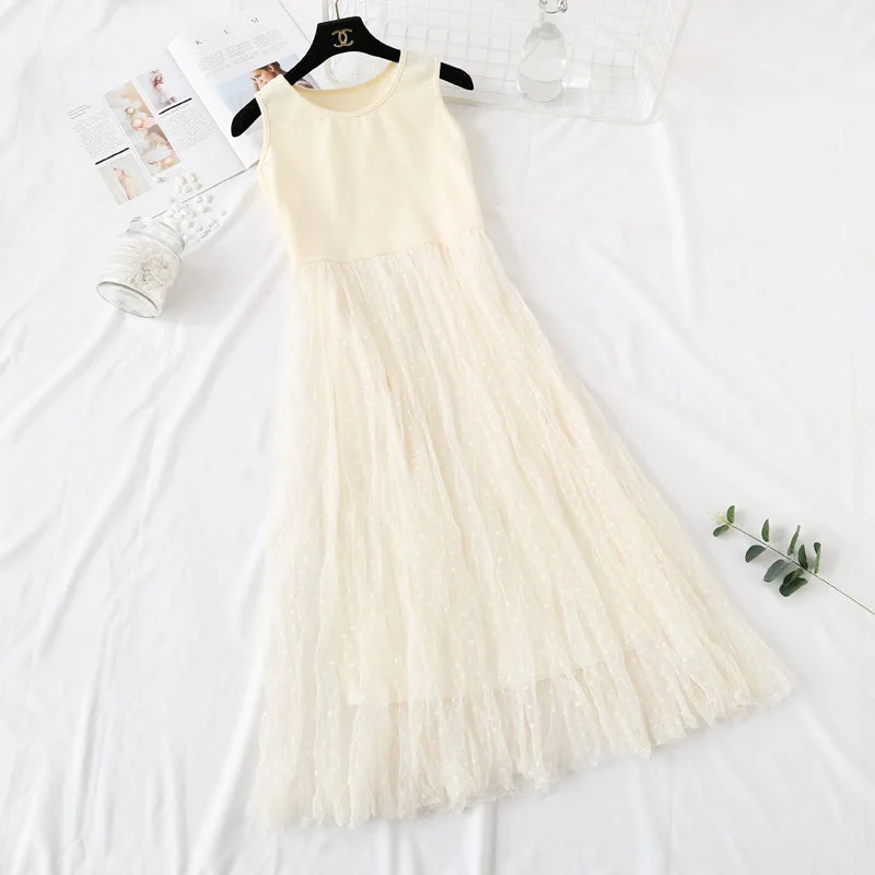 Women's Comfortable Lounge Garments Loose dress with long skirt and lace dress for women  4098