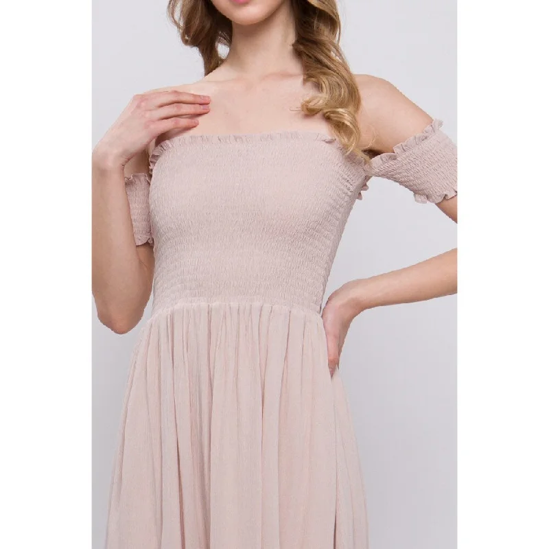 Trendy Outfits For Girls Flowy Off The Shoulder Dress
