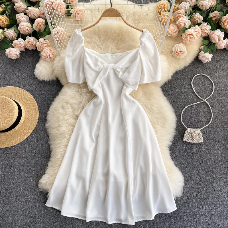 Stylish Women's Garments For Holidays Cute A line short dress fashion dress  613