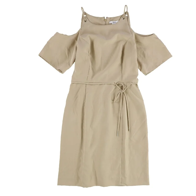 Plus Size Women's Fashion Bar Iii Womens Cold-Shoulder Sheath Dress