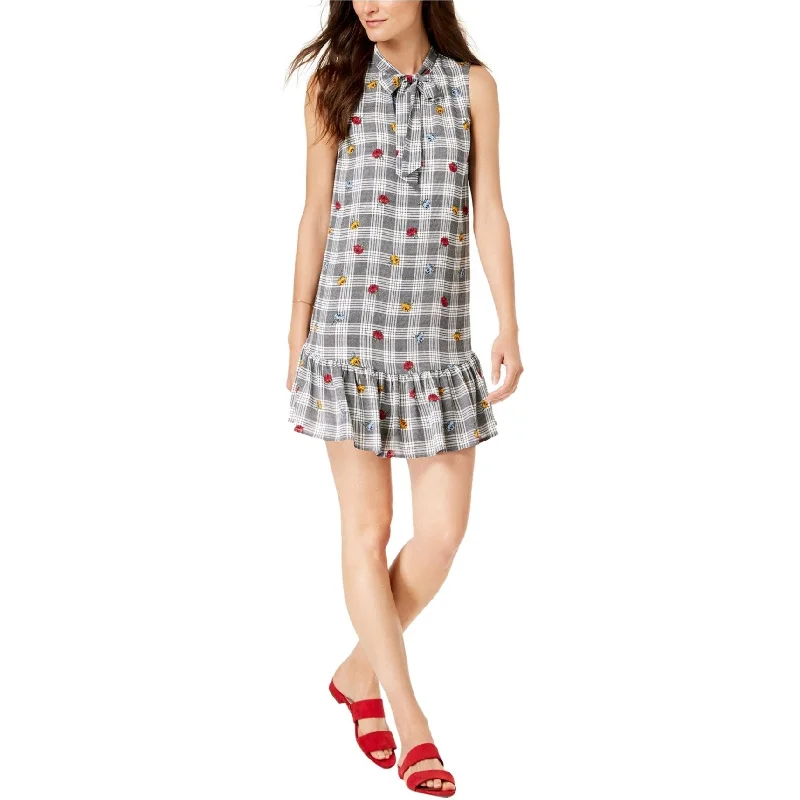 Women's Clothing With Trendy Designs Maison Jules Womens Plaid A-Line Dress
