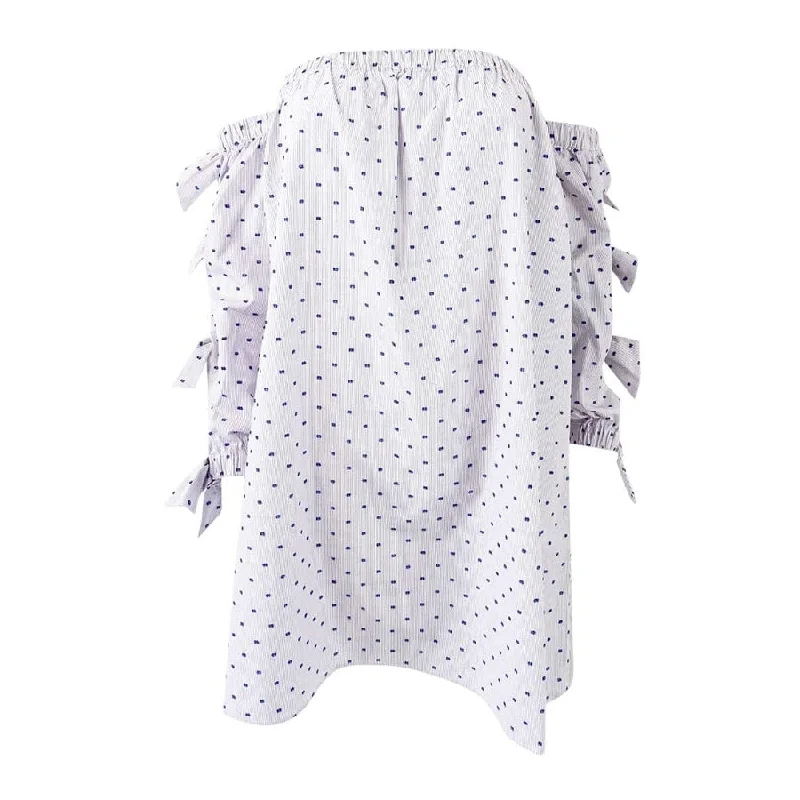 Women's Transitional Clothes CeCe Women's Cotton Kellan Off-The-Shoulder Dress