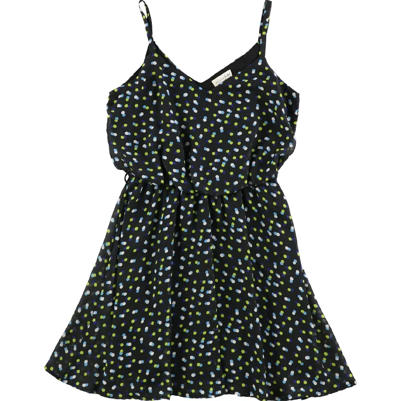 Modern Women's Outfit maison Jules Womens Polka Dot Blouson Dress, Black, X-Small