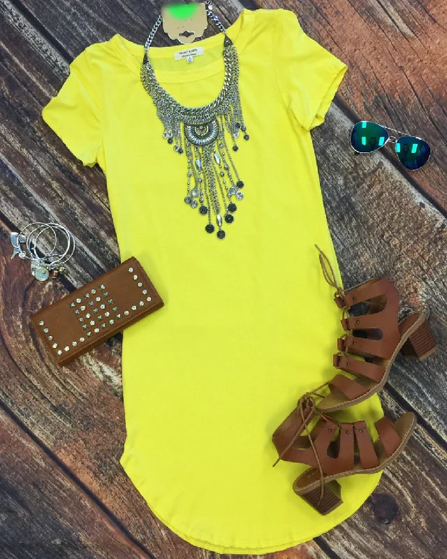 Timeless Women's Clothes Fun in the Sun Tunic Dress: Yellow