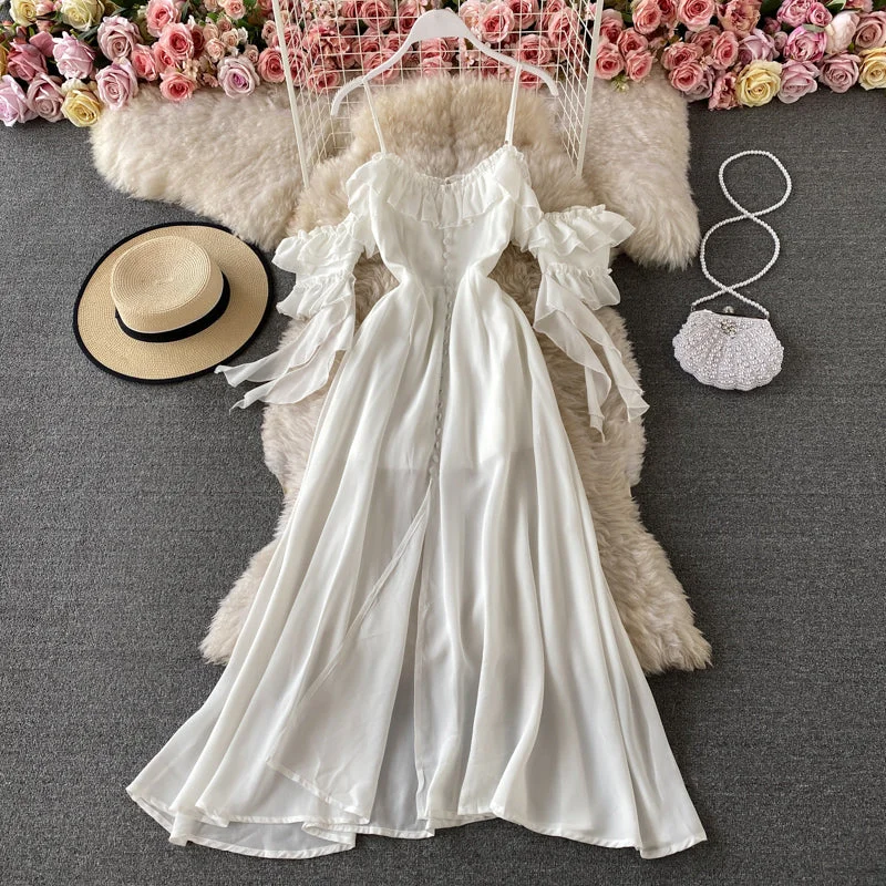 Sales For Clothes Cute chiffon white dress fashion dress  538