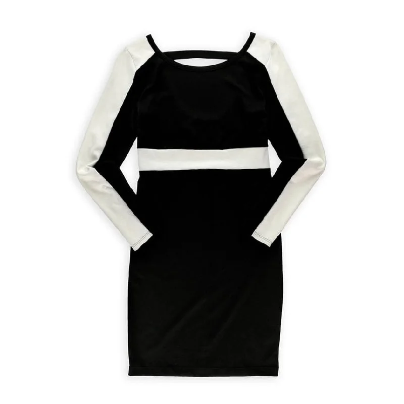 Stylish Outerwear Clothes For Women Big Star Womens Retro Stretch Pencil Dress, Black, Large