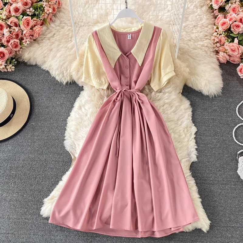 Fashionable Women's Clothes Cute A line short dress fashion dress  635