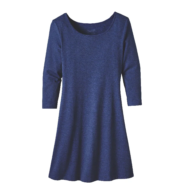 Plus-Size Women's Garments Women's 3/4-Sleeved Seabrook Dress