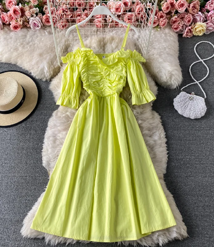 Latest Fashion for Women Cute A line short dress  849