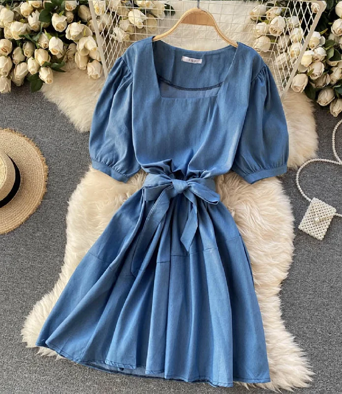 Athleisure Wear Cute A line short dress fashion dress  858