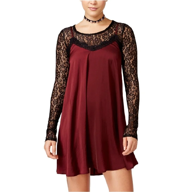 Affordable Trendy Clothes For Women Material Girl Womens 2pc Lace Slip Dress, Multicoloured, Small