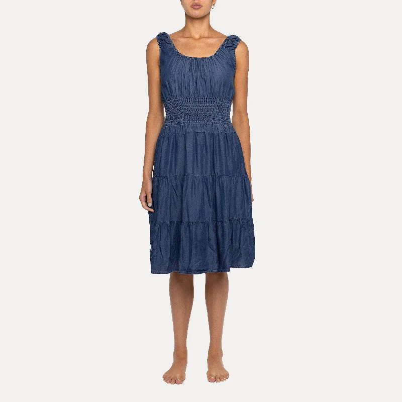 Women's Clothing For Special Occasions Astrid — Daytrip Tank Dress — Dark Wash