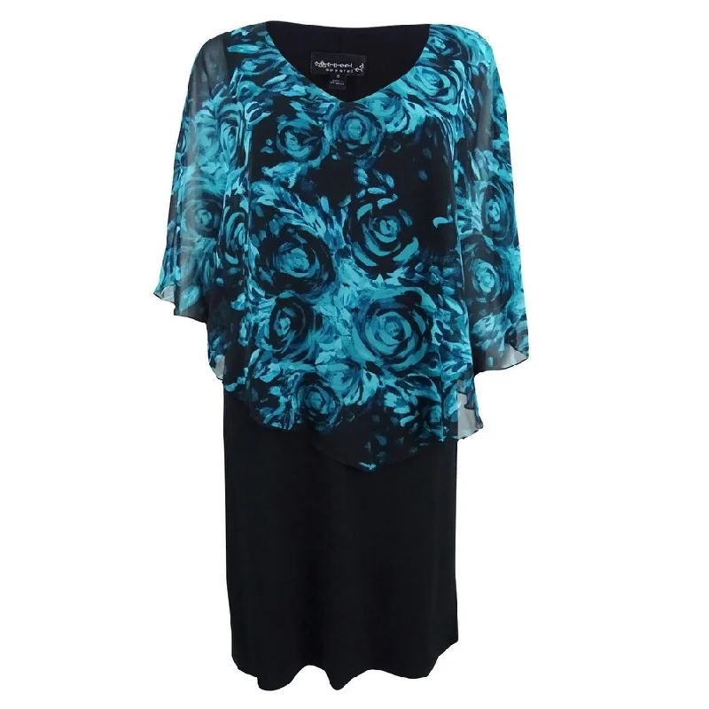 Sale On Clothing Connected Women's Chiffon Capelet Sheath Dress