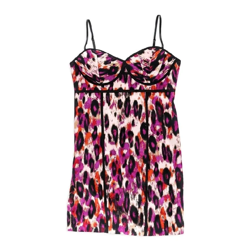 Stylish Savings Kensie Womens IKAT Sheath Dress, Pink, Small
