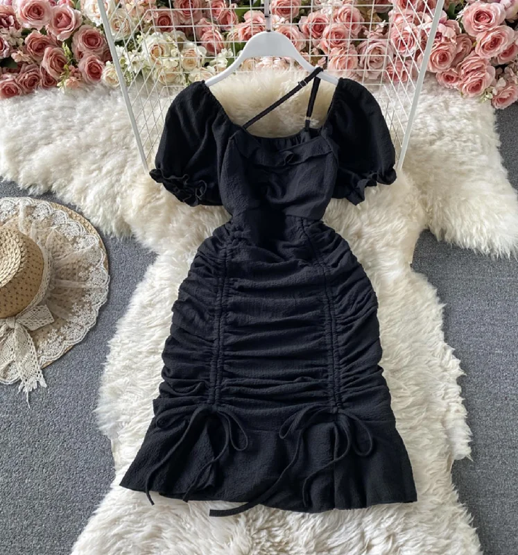 Urban Femme Streetwear Simple short dress fashion dress  707