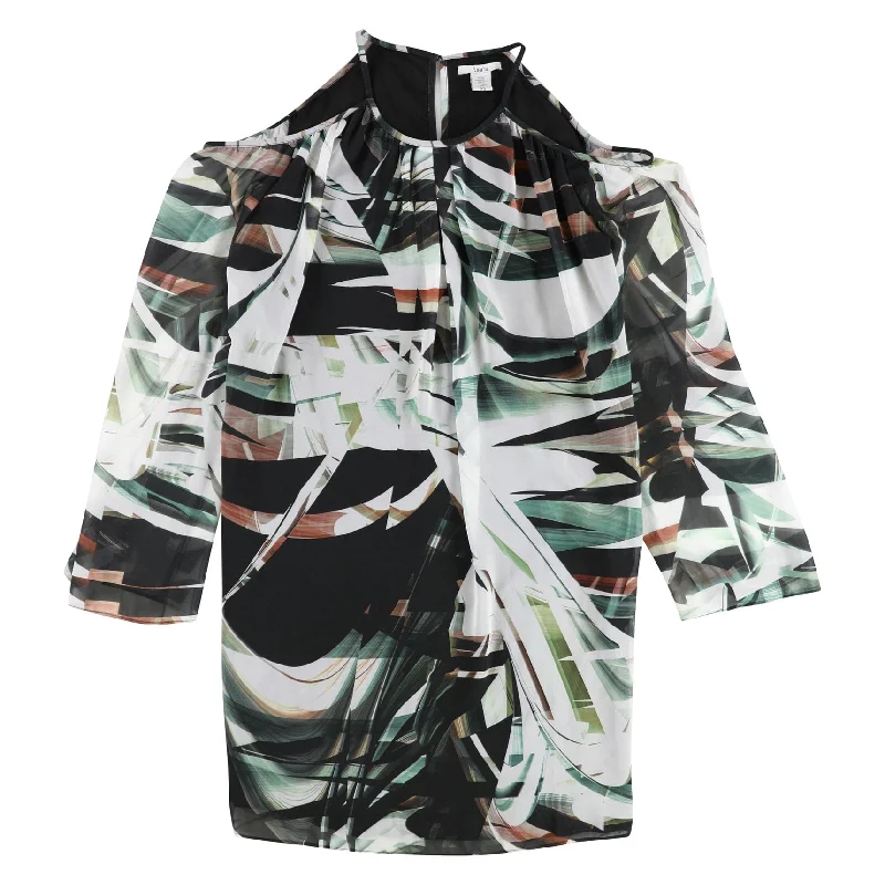 Bold Prints Casual Chic Bar Iii Womens Cold Shoulder Tunic Dress