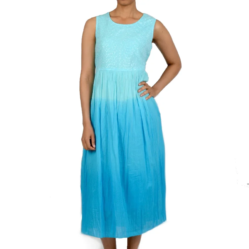 Women's Clothes La Cera Women's Ombre dip Dye Dress