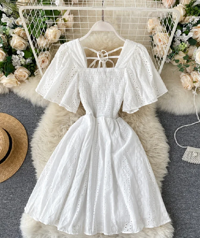 Women's Comfortable Clothes For Weekends Simple A line short dress fashion girl dress 1036 Women's Comfortable Clothes For Weekends Simple A line short dress fashion girl dress 1036