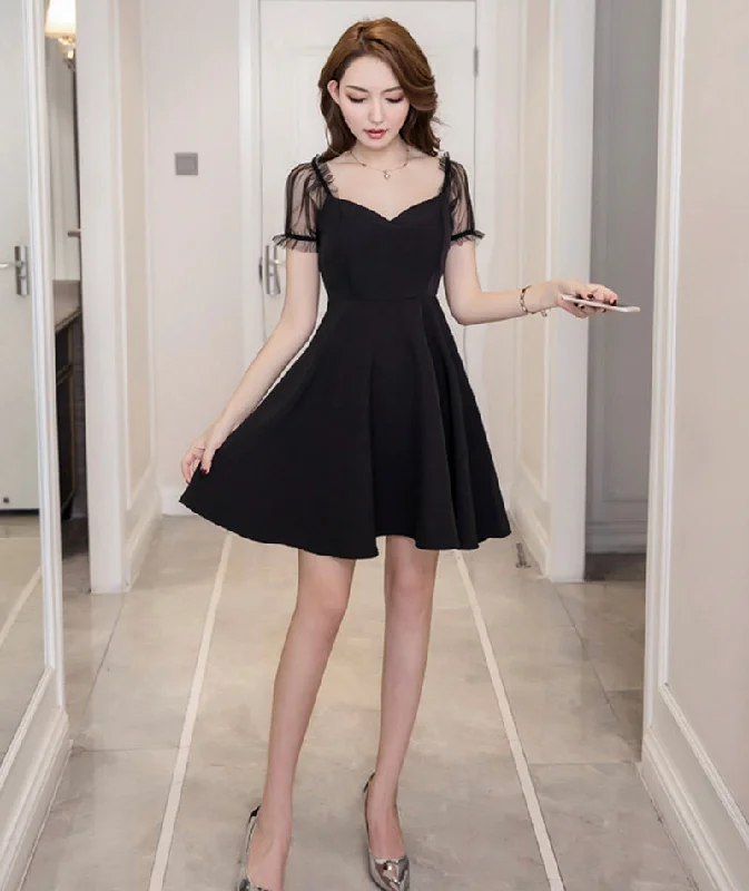 Premium Style Black short dress fashion dress  1079
