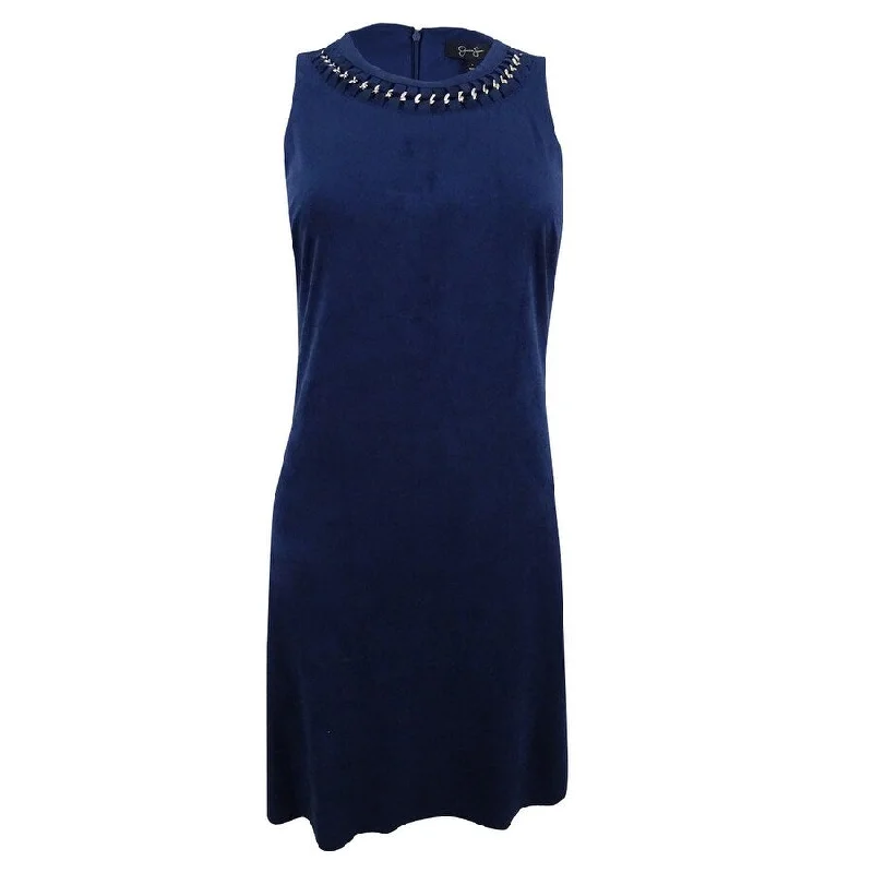 Weekend Sale Jessica Simpson Women's Chain Necklace A-Line Dress