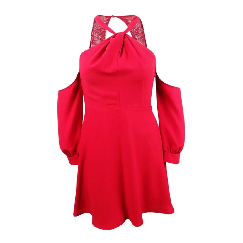 Women's Vacation Outfit Set CeCe Women's Cold-Shoulder Fit & Flare Dress