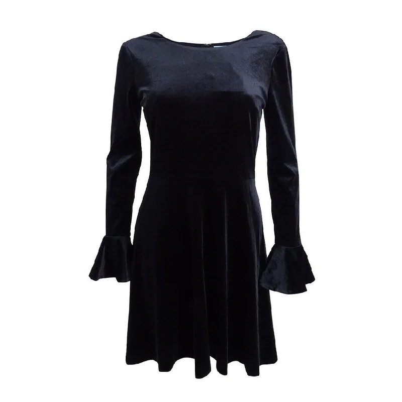 Women's Clothes And Garments CeCe Women's Velvet Fit & Flare Dress
