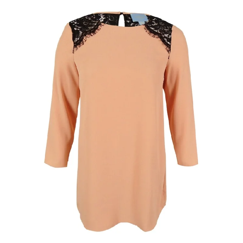 City Fashion CeCe Women's Lace Inset Dress