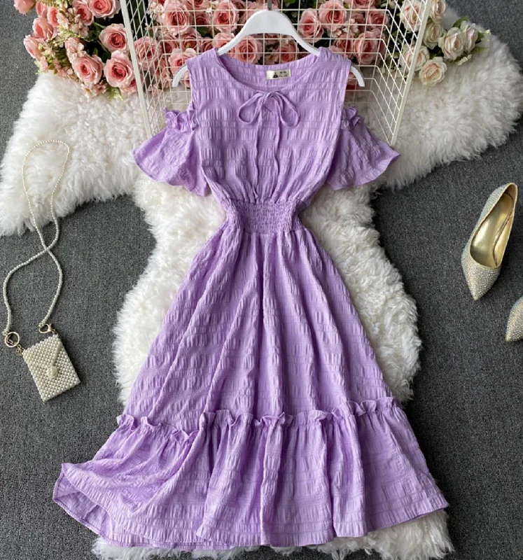 Preppy Style Cute A line short dress fashion dress  727