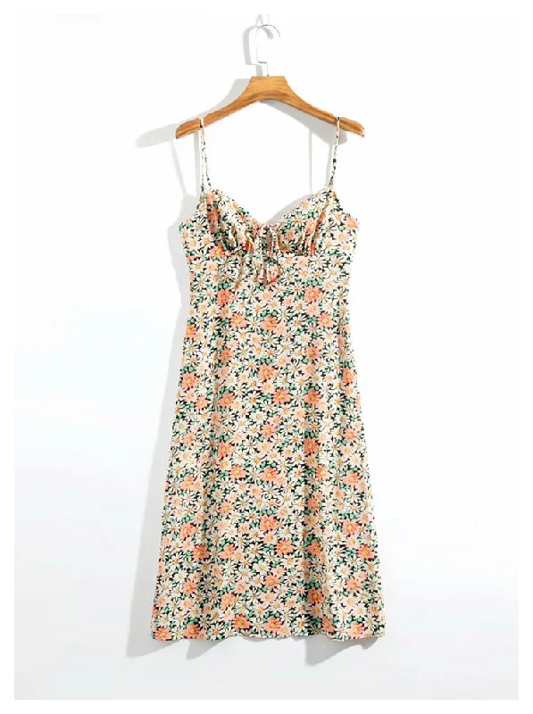 Online Clothing Boutiques French little sexy Daisy holiday dress  7139