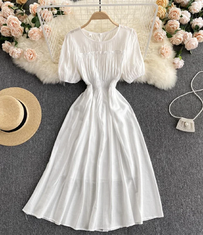 Discount Price Simple A line dress fashion dress  665