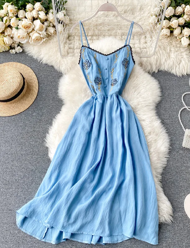 Sales For Clothes Cute A line embroidery dress girl dress  1168